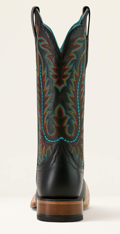 Frontier Tilly Wide Square Toe Western Boot Heel